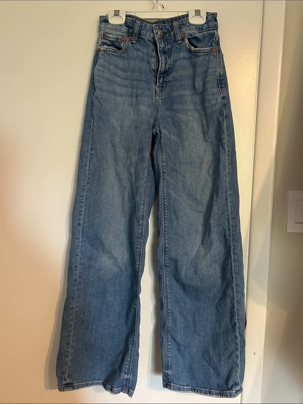 Blue High-Waist Baggy Women's Jeans